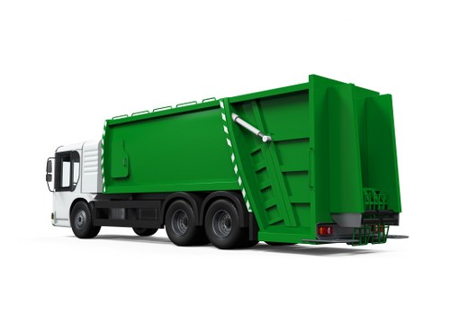 Waste removal crew planning collection in East Ham