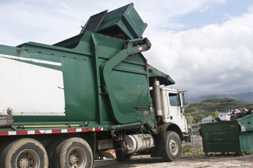 Efficient waste management team at work